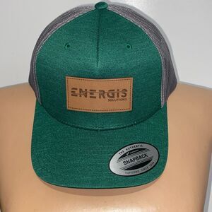 Team 365 Men's Energis Solutions Authentic Snapback Trucker Cap Hat Adjustable